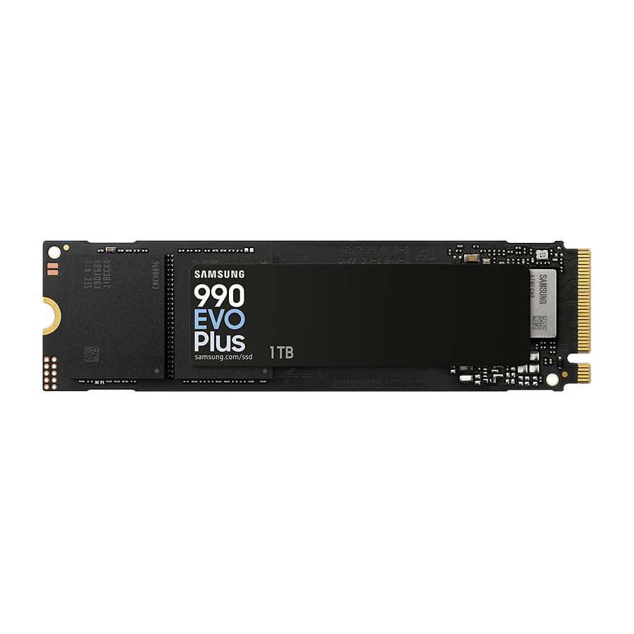 Samsung SSD 990 EVO PLUS 1TB NVMe MZ-V9S1T0BW Up to 7,150 / 6,300 MB/s sequential read/write speed