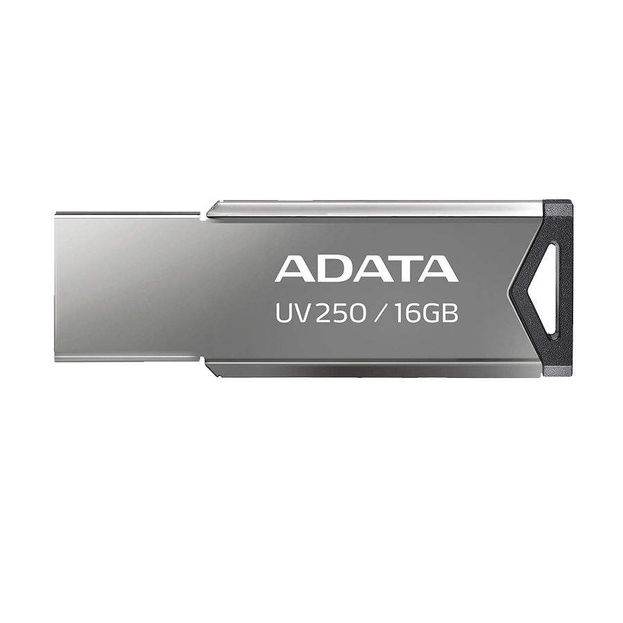 USB Memory stick Adata 16GB UV250 2.0 Silver Metal Style AUV250-16G-RBK