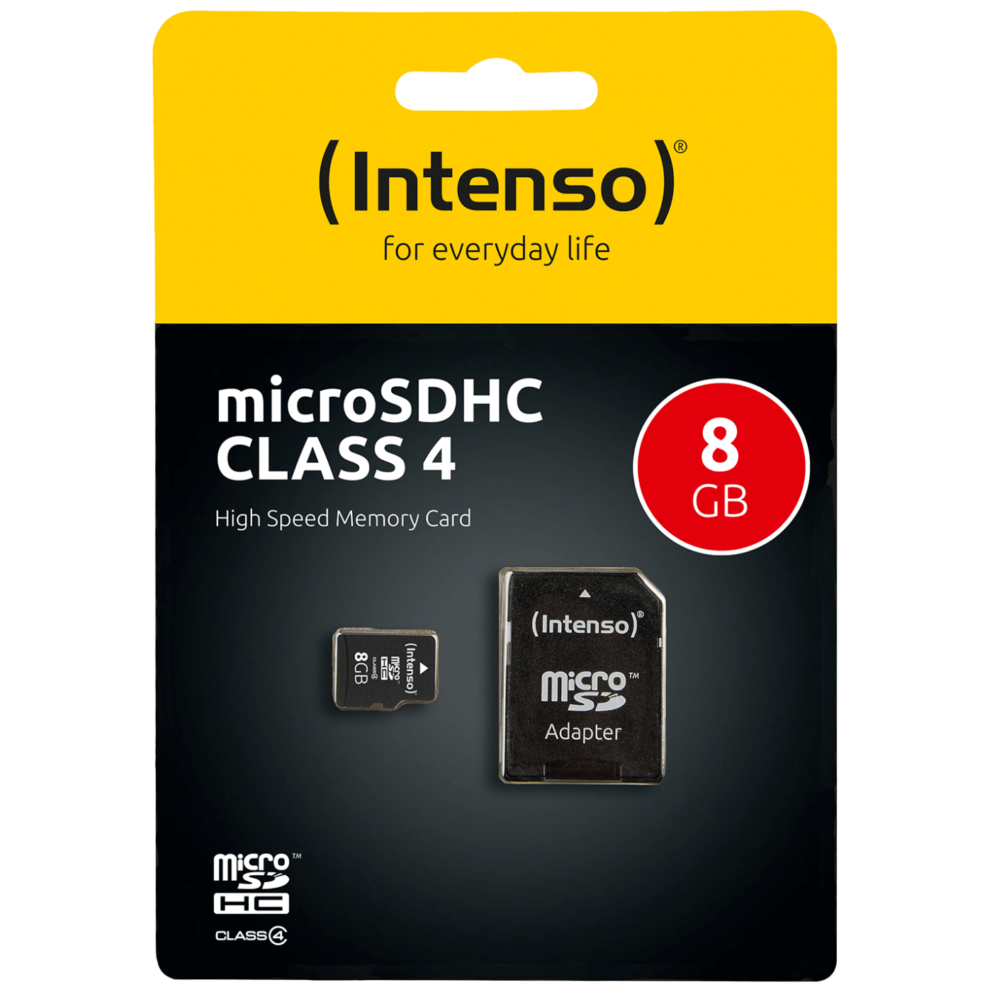 (Intenso) Micro SD Kartica 8GB Class 4 sa adapterom - SDHCmicro+ad-8GB/Class4