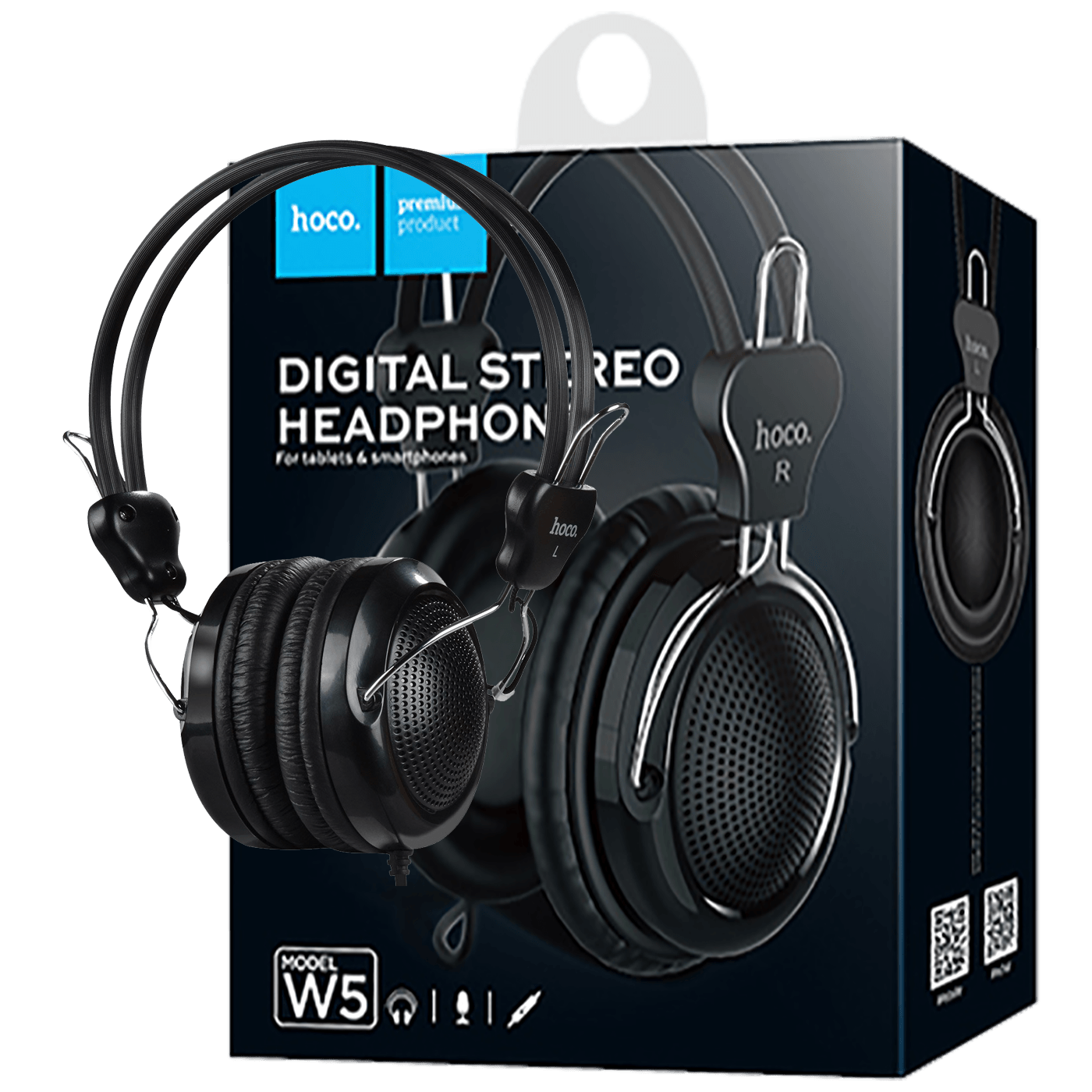 hoco. Slušalice sa mikrofonom, 3.5 mm, dužina kabela 1.2 met. - W5 Manno Headphones MIC