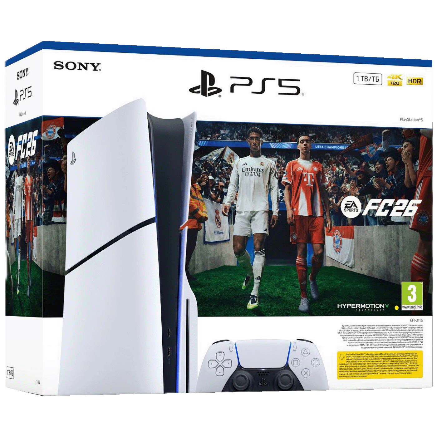 Sony Igraća konzola PlayStation 5: EA SPORTS FC 26 VCH - PS5 Slim E chassis + FC 26 VCH