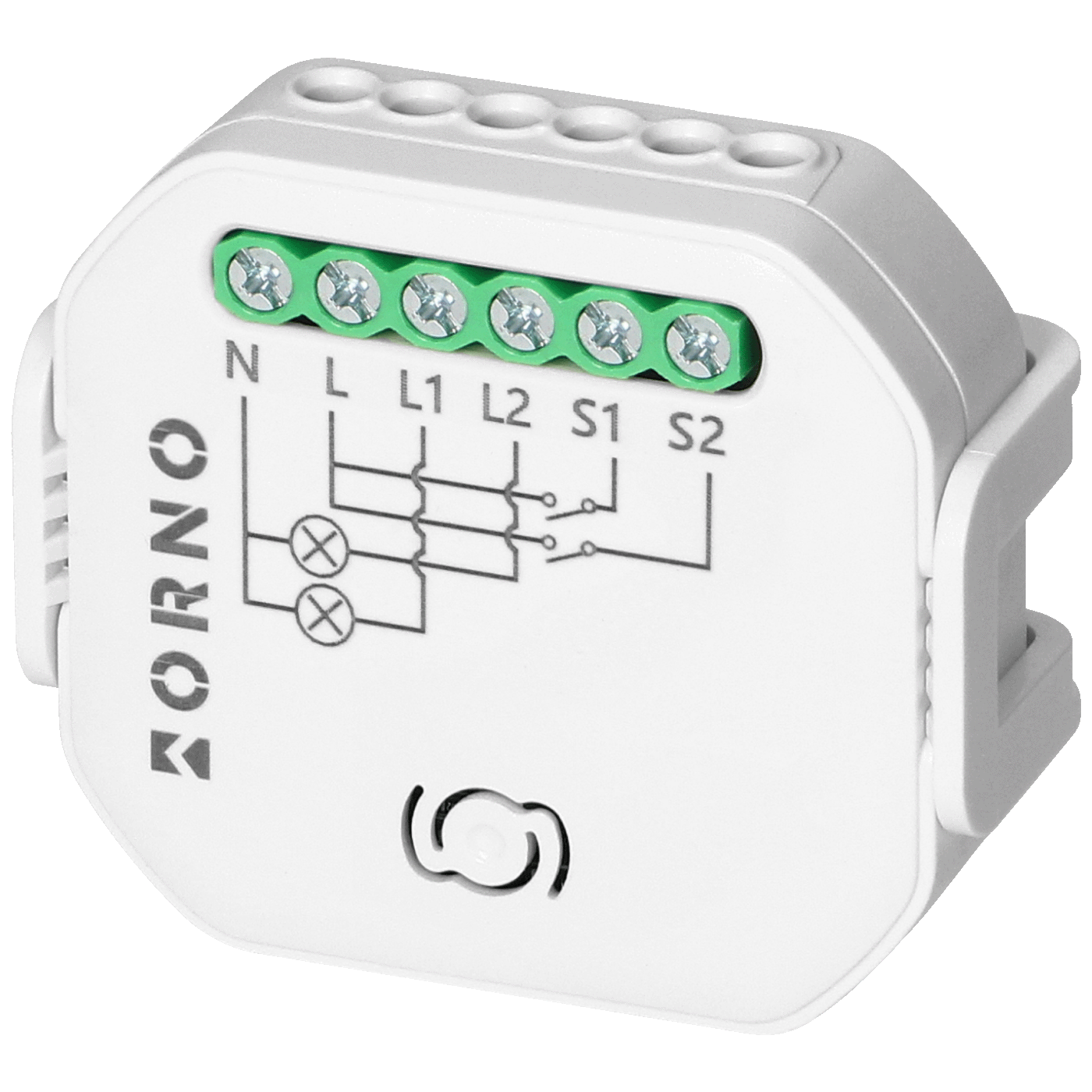 Orno 2-kanalni relej, WiFi, Bluetooth, Tuya Smart - OR-SH-17101