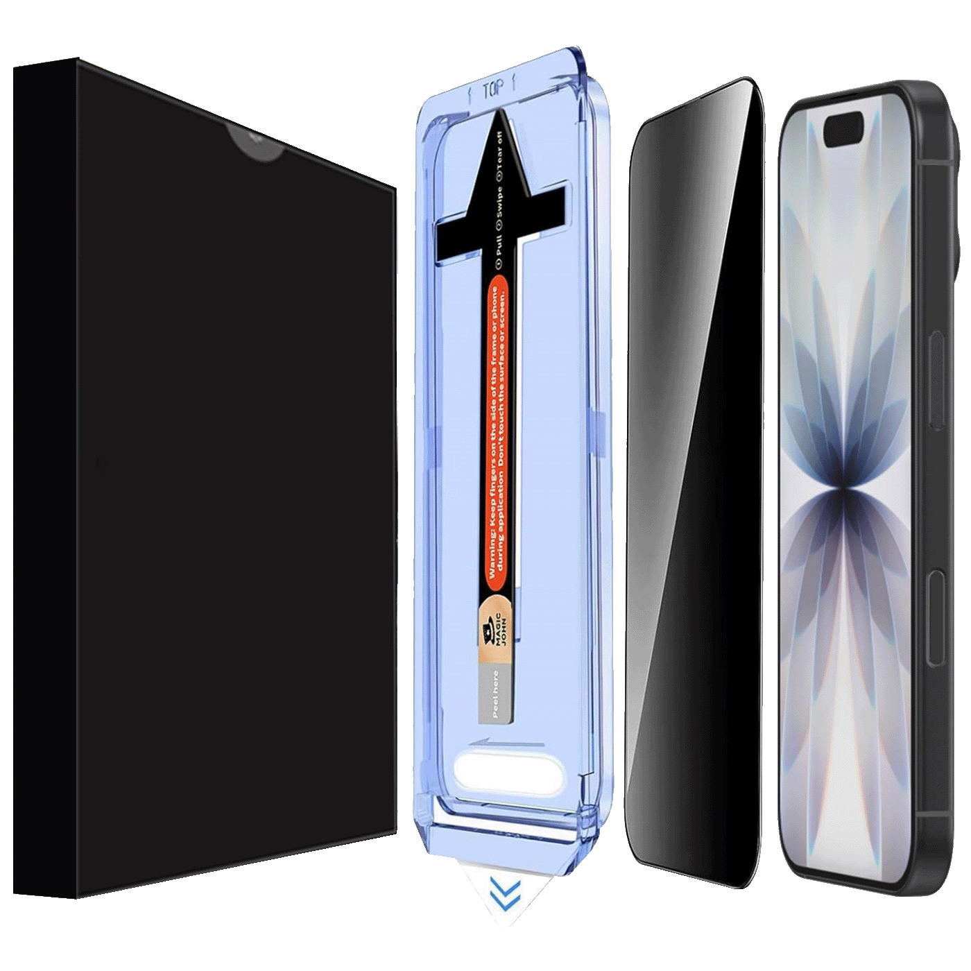 NN-Su Zaštitno staklo za zaštitu privatnosti za iPhone 17 - iPhone 17 Privacy Tempered Glass