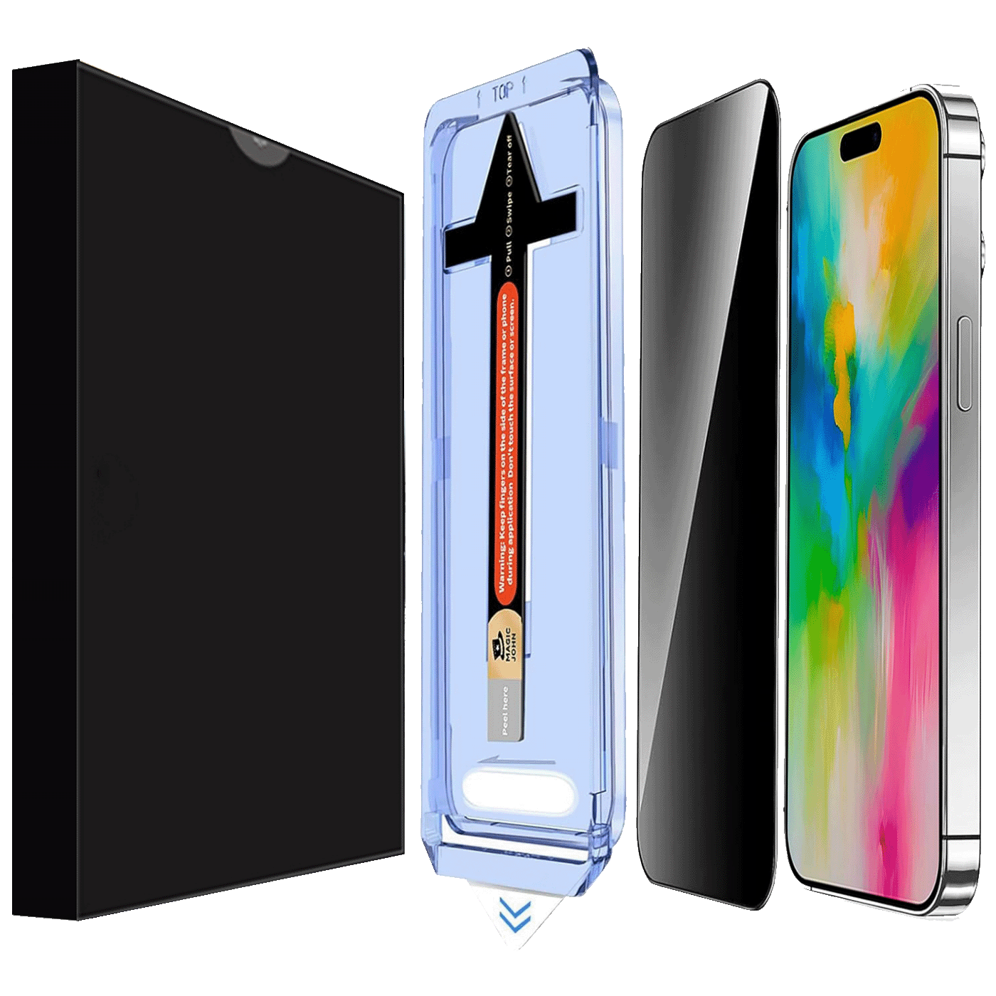 NN-Su Zaštitno staklo za zaštitu privatnosti za iPhone 16 Pro - iPhone 16 Pro Privacy Temp. Glass