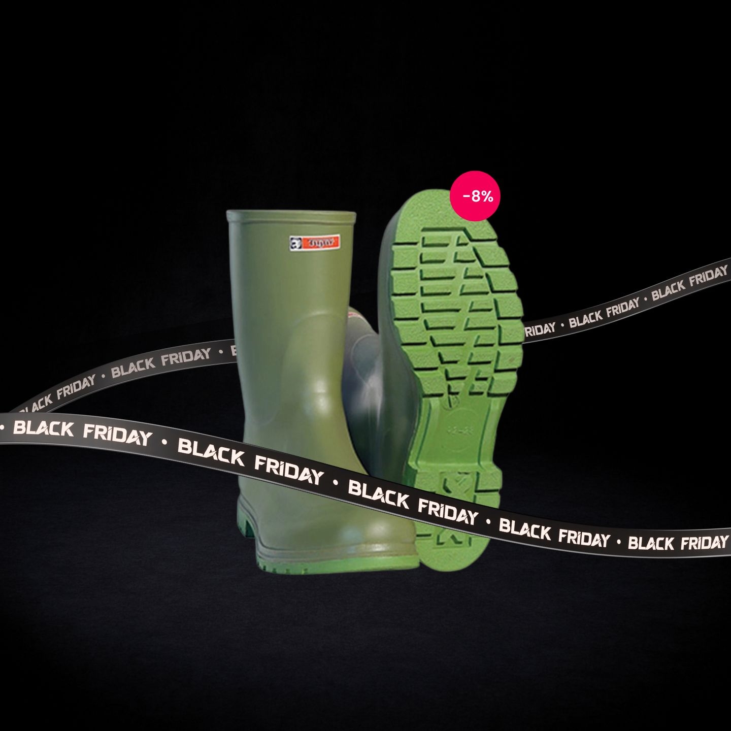 Cizma radnicka niska zelena 21178 br. 45