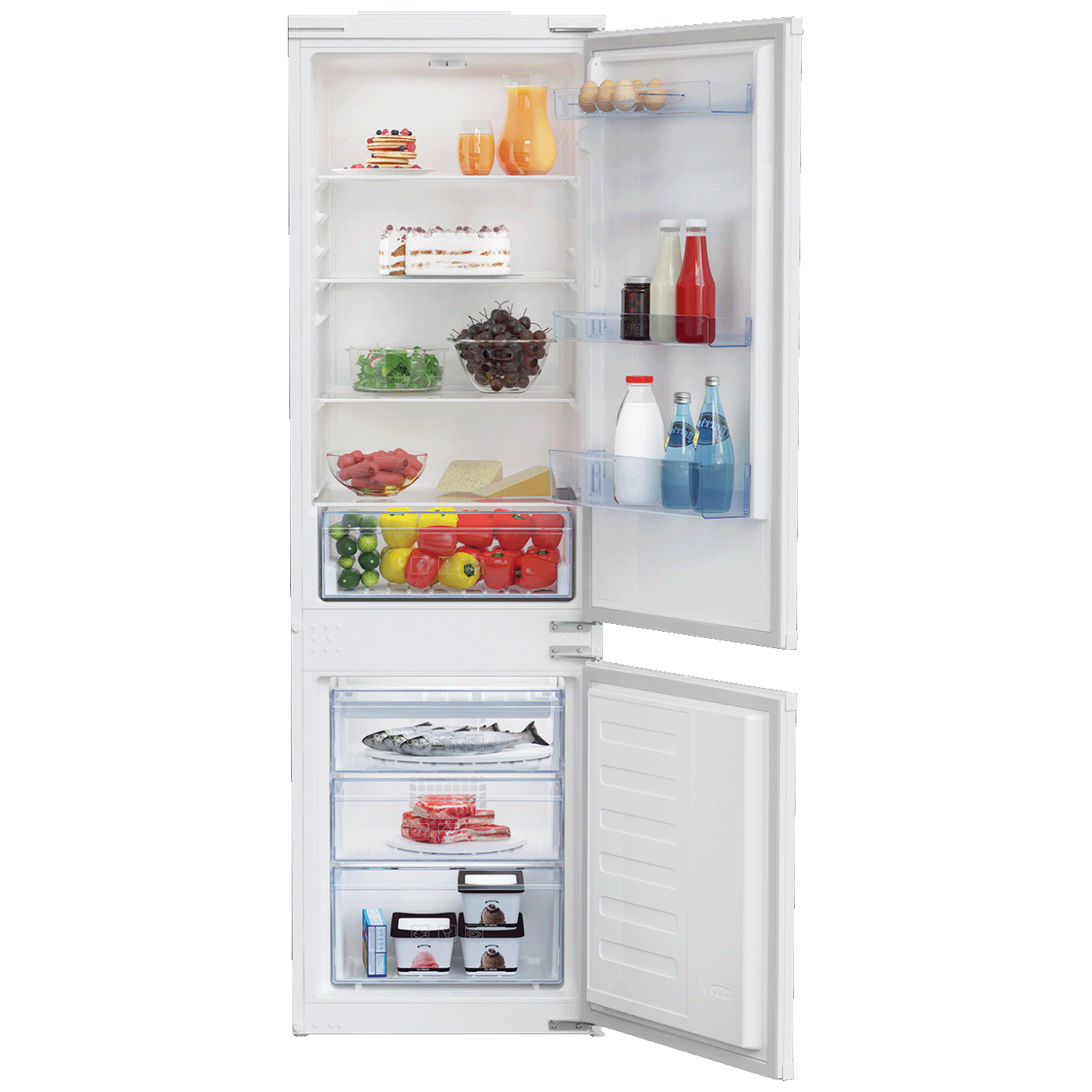 Beko Ugradbeni frižider/zamrzivač, zapremina 285 lit, E - BCSA 285 K4SN