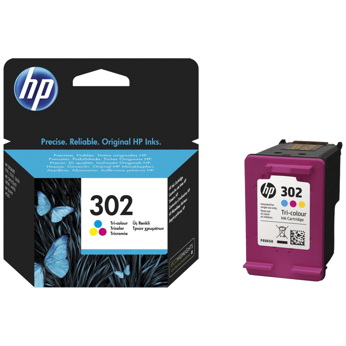 HP Tinta 302 (F6U65AE) ,boje, 4ml ,165 stranica