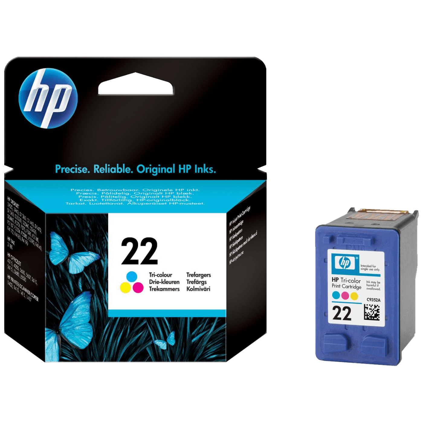 HP Tinta 22 (C9352AE), boje , 5ml, 165 stranica