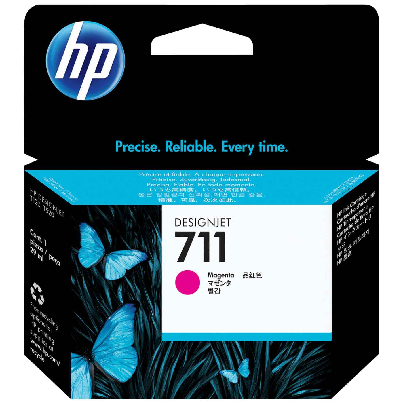 HP Tinta 711 ( CZ131A ), 29ml, magenta