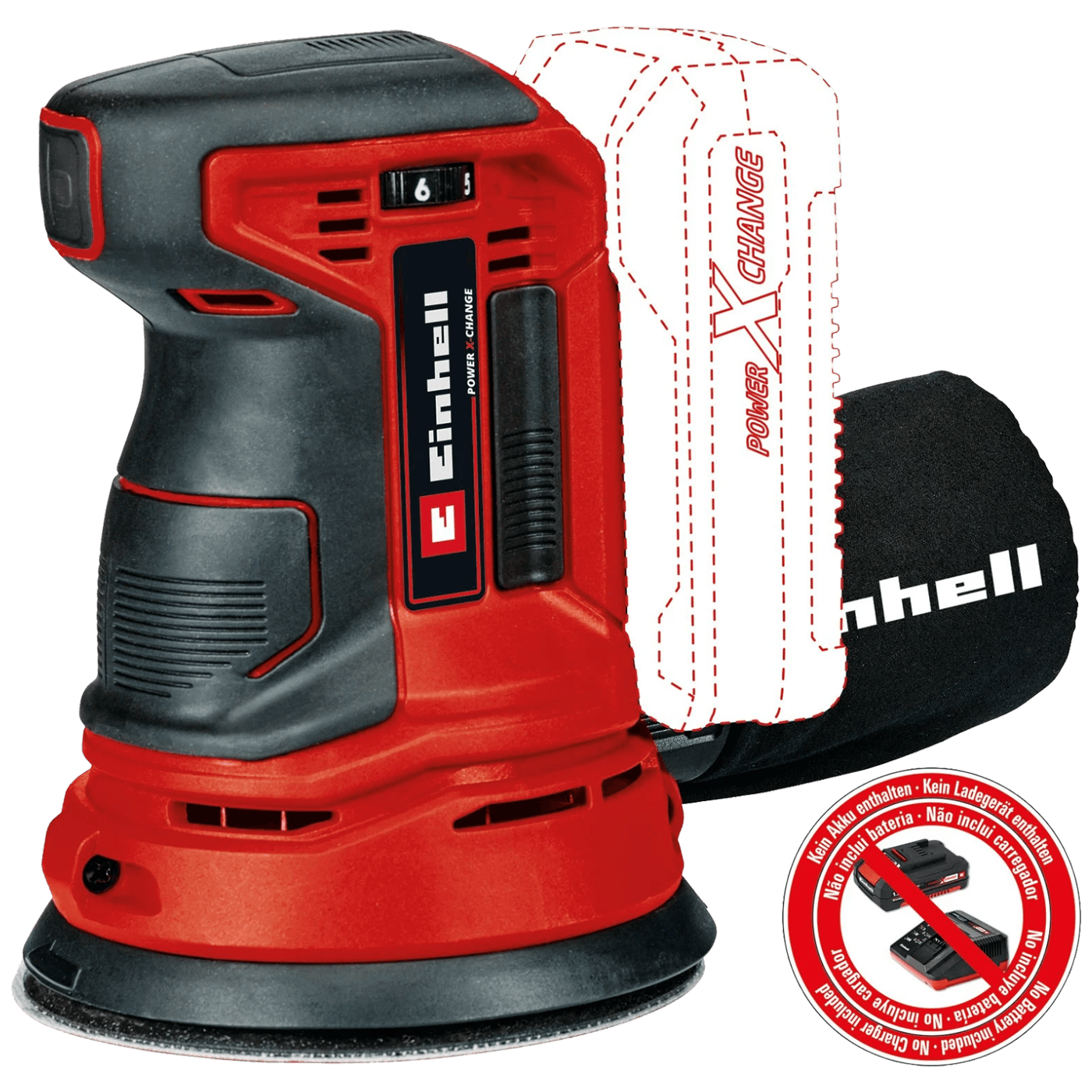 Einhell Aku ekscentrična brusilica, bez baterije - PXC Aku TE-RS 18 Li - Solo