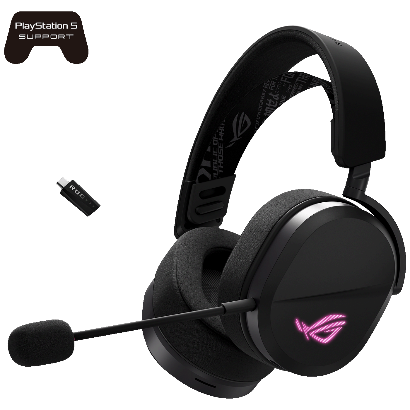 Asus Bežične gaming slušalice, RGB, Bluetooth i USB-C - ROG Pelta