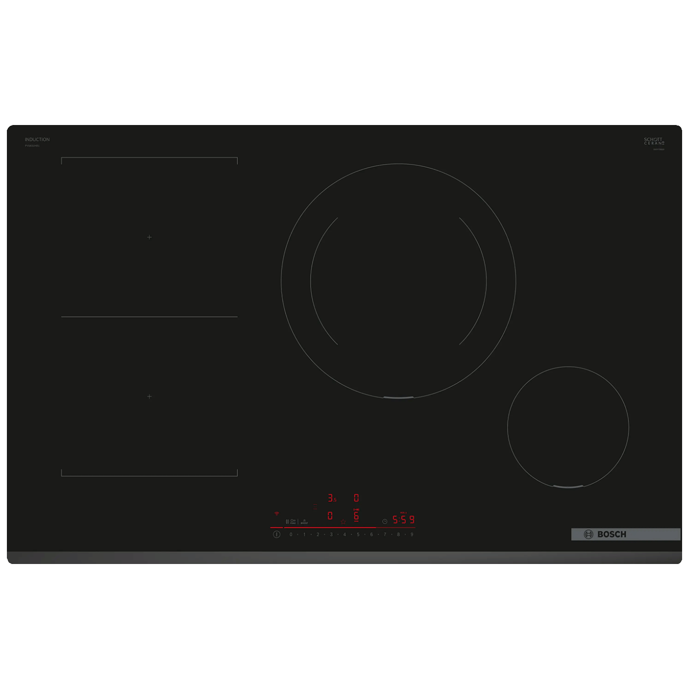 Bosch Ugradbena indukcijska ploča za kuhanje, 80 cm, Serie 6 - PVS831HB1E