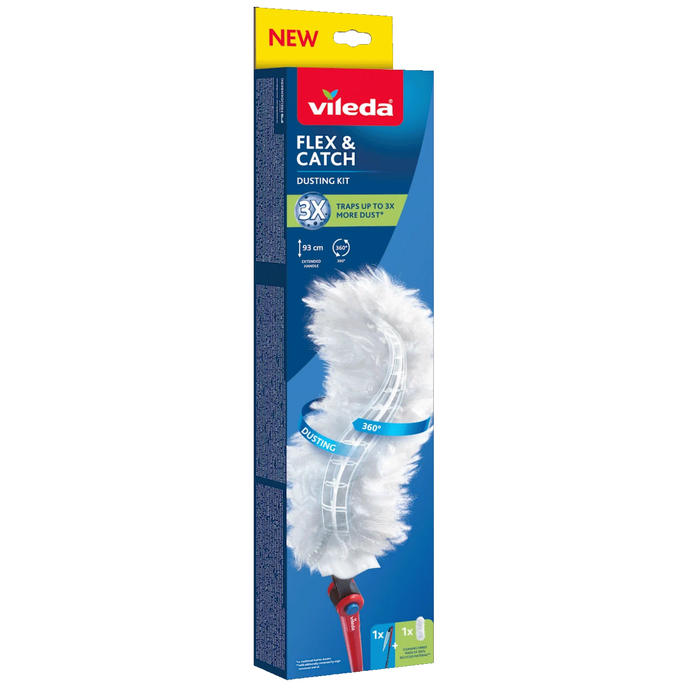 Vileda Krpa za prašinu s dugom drškom i fleksibilnim umetkom - Flex & Catch