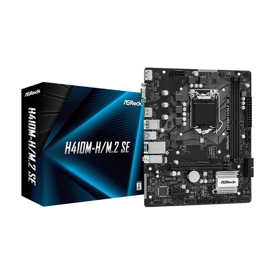 ASROCK MB H410M-H/M.2 SE Intel H370 LGA1200 2xDDR4 4xSATA3 M.2 DP HDMI mATX