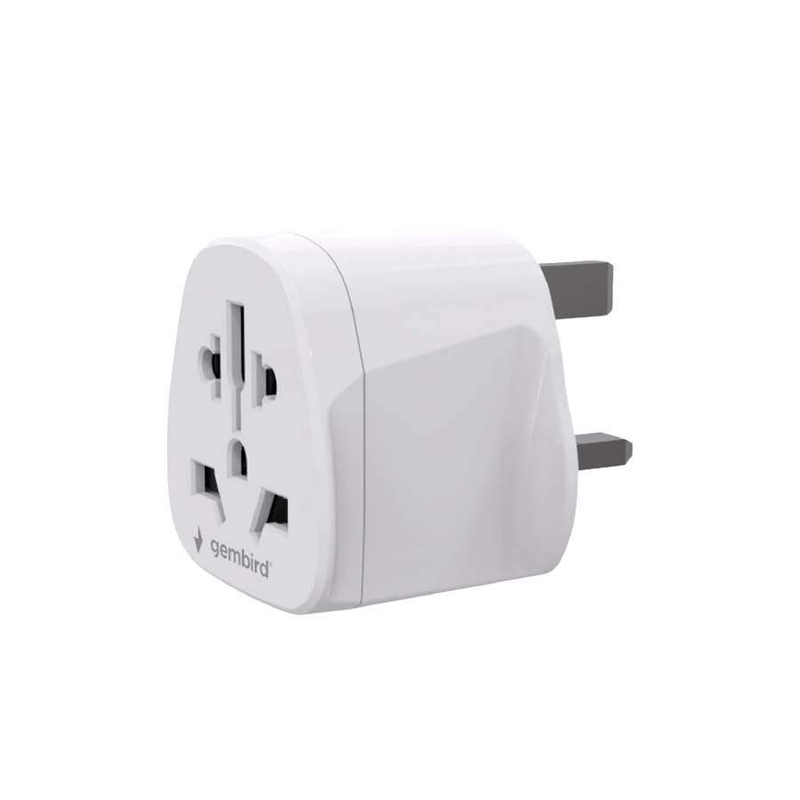 GEMBIRD univerzalni AC strujni adapter world to UK power adapter plug, 10 A, A-AC-UKMINTF