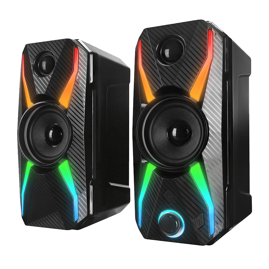 Zvučnici 2.0 gaming RAMPAGE RMS-X5 2.0 Black Multimedia Gaming USB Speaker, 39545