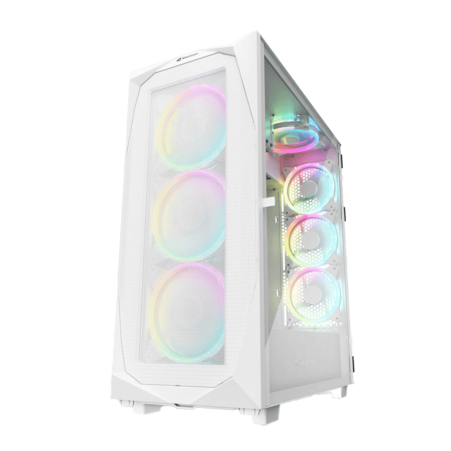 Kućište SHARKOON gaming, REV300 White, RGB, E-ATX, ventilator 3x140mm, 4x120 mm