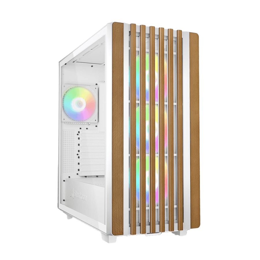 Kućište SHARKOON gaming, Rebel C70G RGB ATX White, ventilator 4x120mm