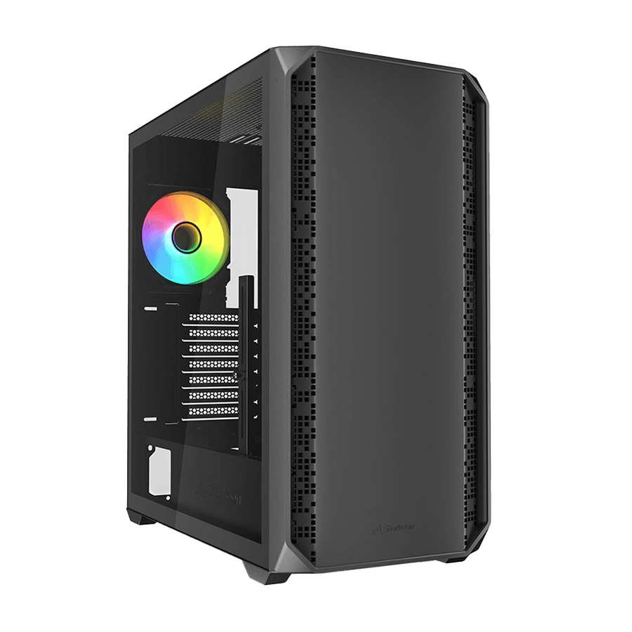 Kućište SHARKOON gaming, AK2 RGB Black ATX, ventilator 2x120mm