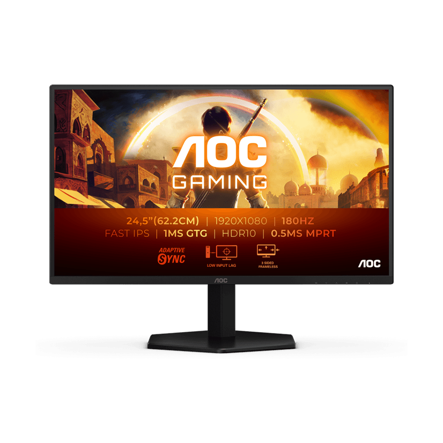 Monitor AOC 25G42E Gaming 24.5" 1ms IPS Premium HDR10 HDMI DP FullHD 180Hz