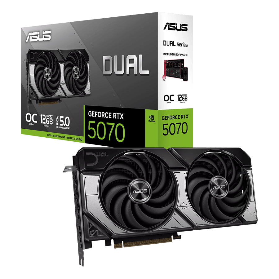 VGA ASUS DUAL-RTX5070-O12G 12GB GDDR7 , 192-bit, 3x DP, 1x HDMI