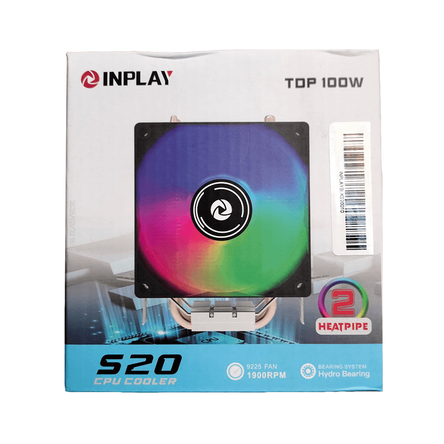 CPU hladnjak INPLAY CPU Cooler S20, LGA 115x, 1200, 17xx, 1366, AMD AM3, AM4, AM5
