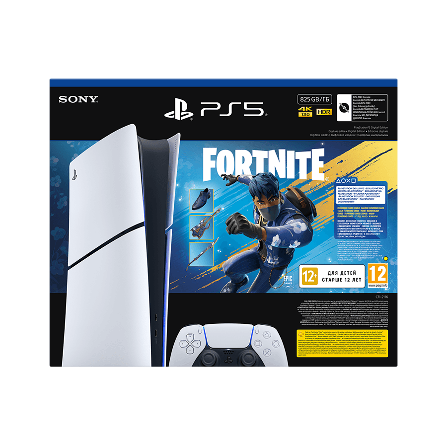 PlayStation 5 Slim Digital edition E chassis + Fortnite Flowering Chaos VCH (digitalna ver.825GB) 1000049852
