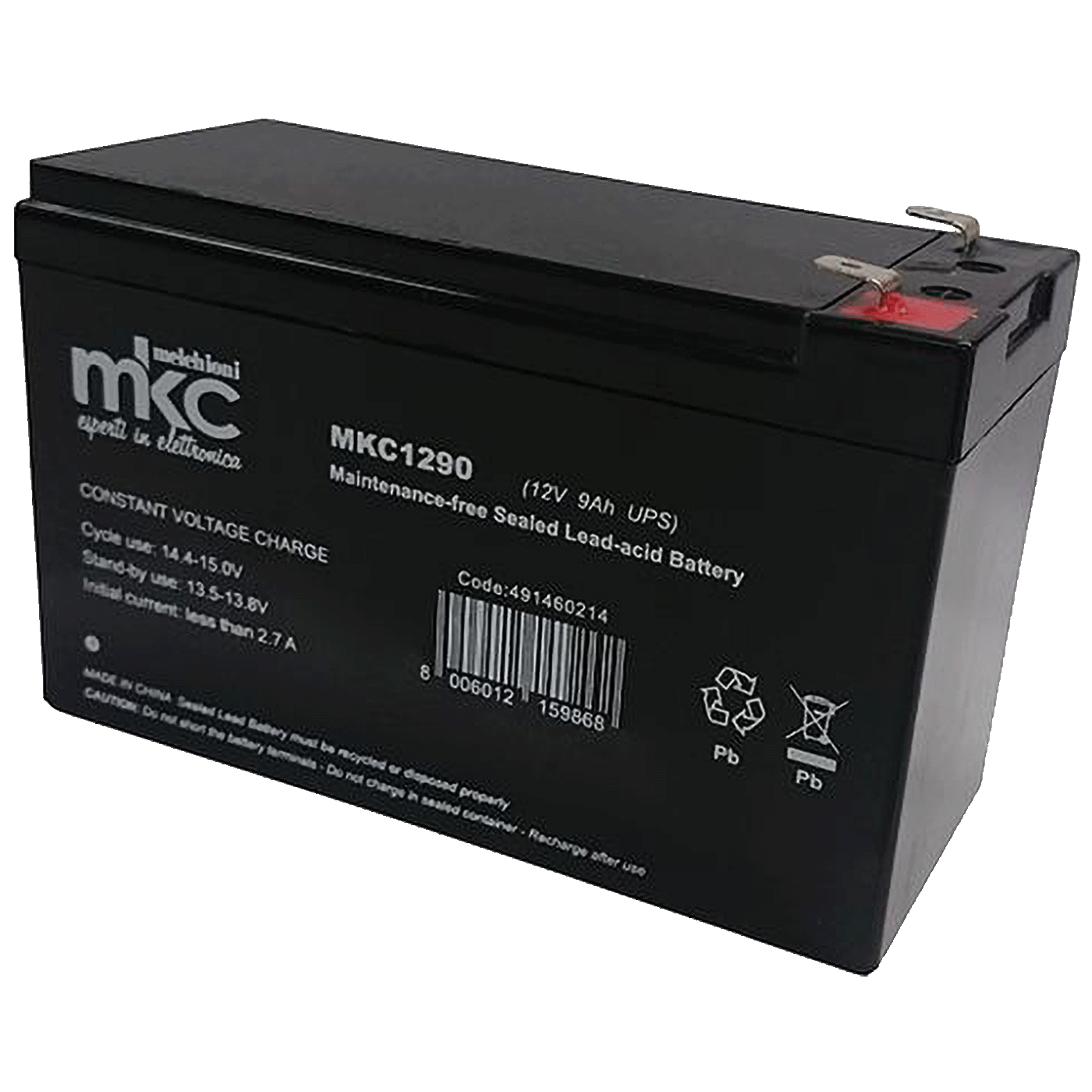 MKC Baterija akumulatorska, 12V / 9Ah - MKC1290H