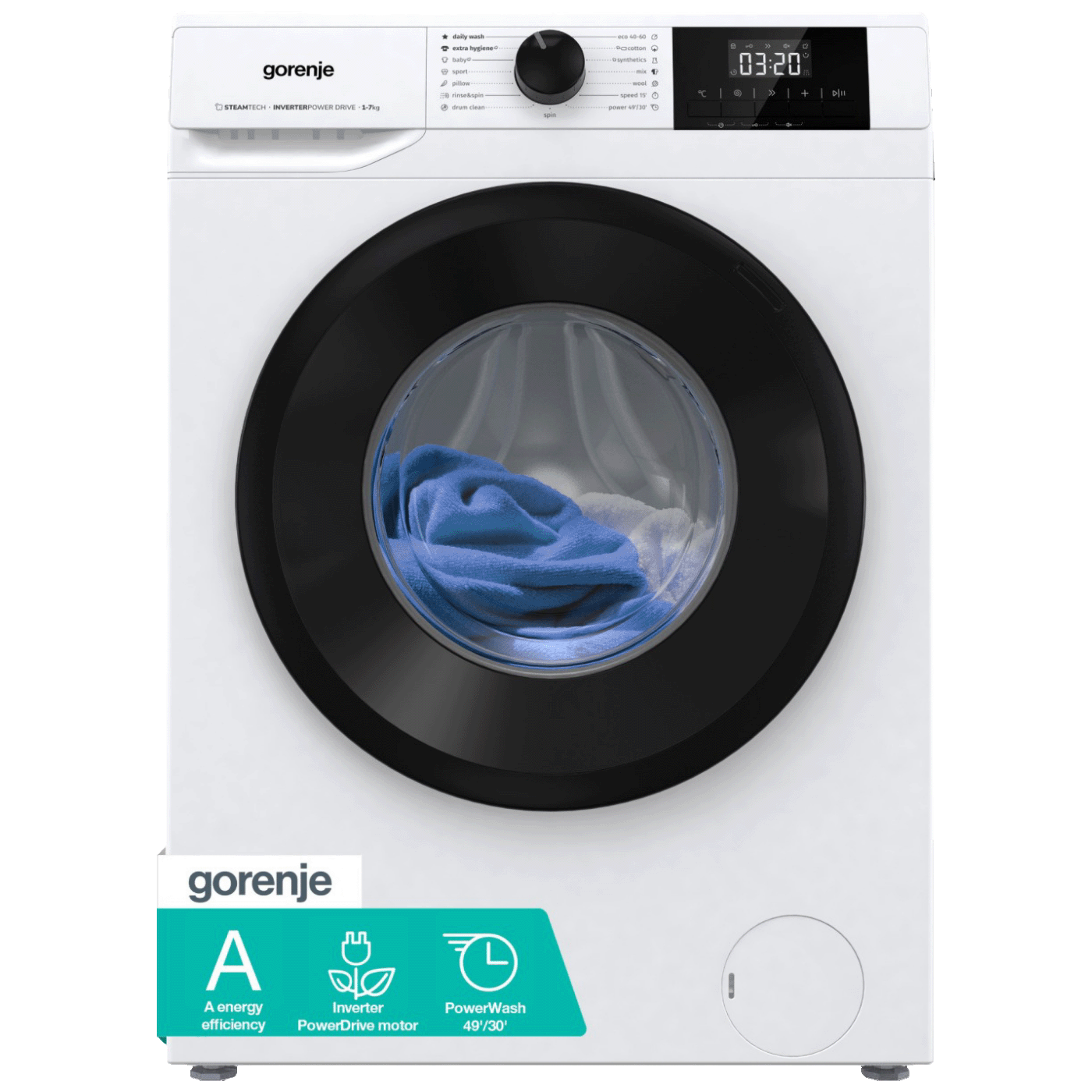 Gorenje Mašina za pranje veša 7 kg, 1400 obrtaja, A - W3NGPI74A3S