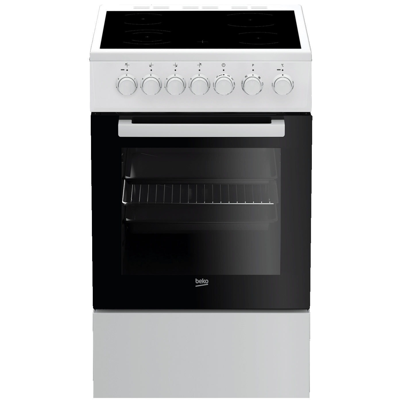 Beko Štednjak 4 staklokeramičke ringle, pećnica 55 lit., A - FSE 57110 GW