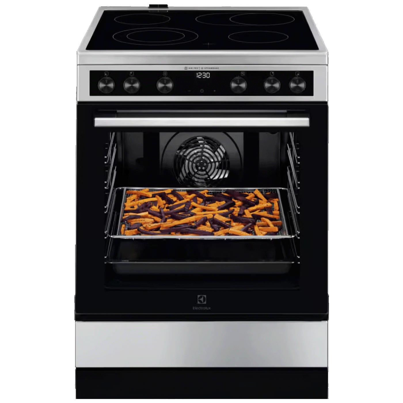 Electrolux Štednjak 4 staklokeramičke ringle, pećnica 73 lit., 60 cm, A - LKR66021MX