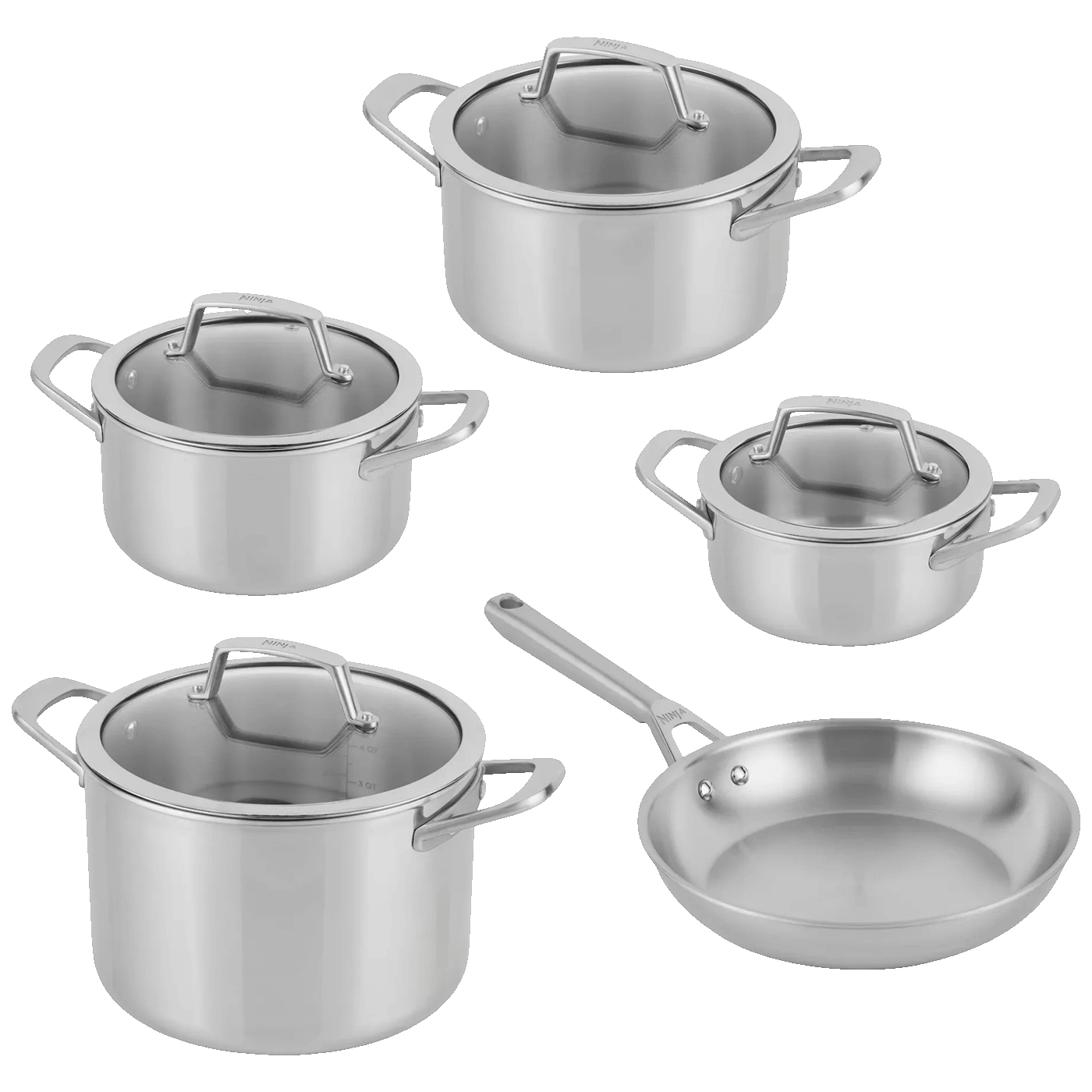 Ninja Posuđe, set, 5/1, Ninja EverClad - EverClad 5-piece set C95000DE