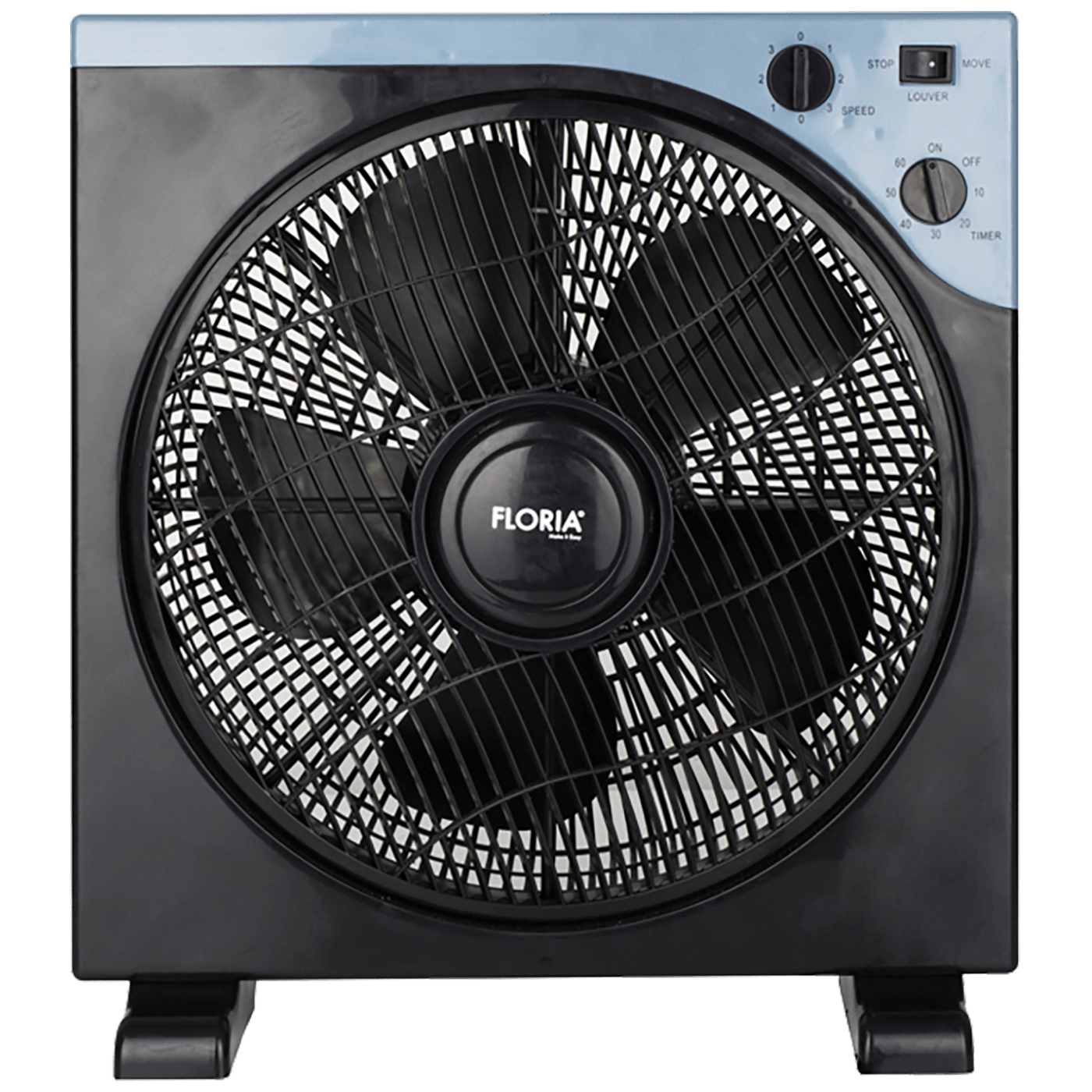 Floria Ventilator, podni, promjer 30 cm, timer, 40 W, crni - ZLN2355