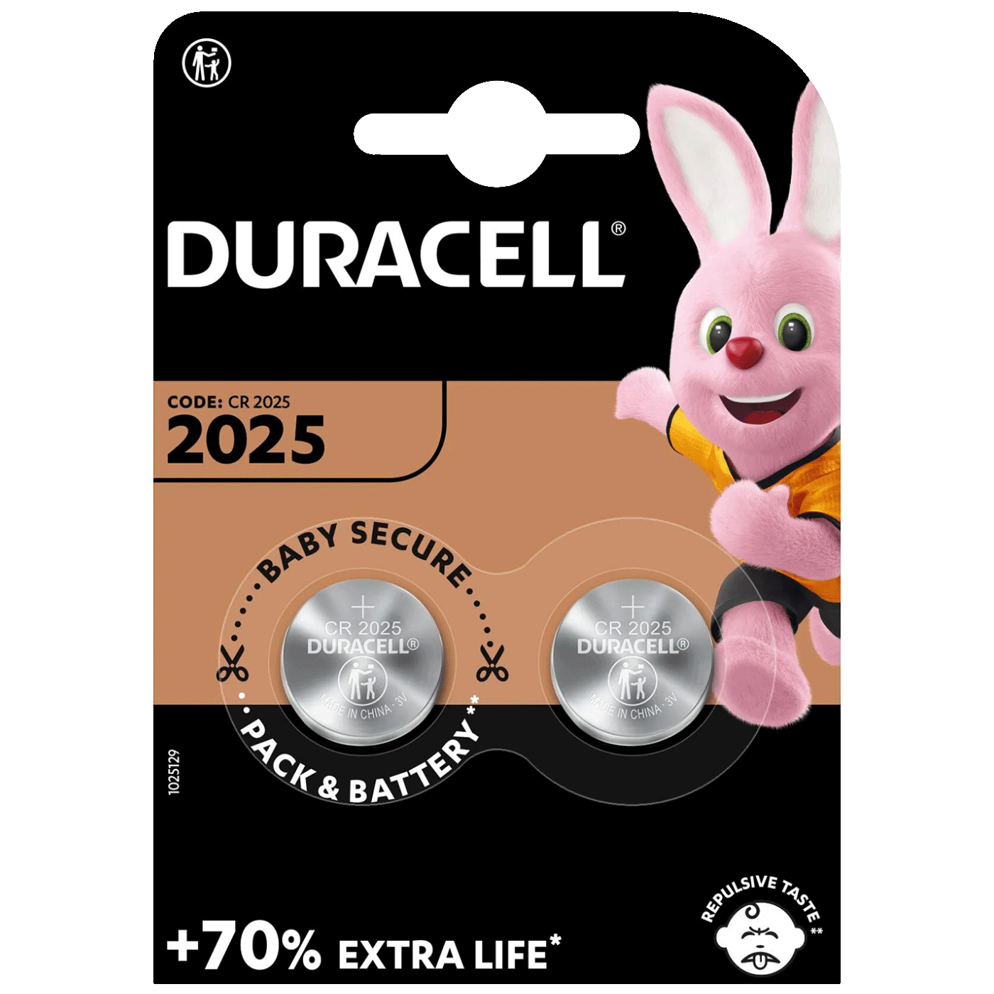 Duracell Baterija litijska, CR2025, 3V, dugmasta, blister 2 kom - DL/CR2025