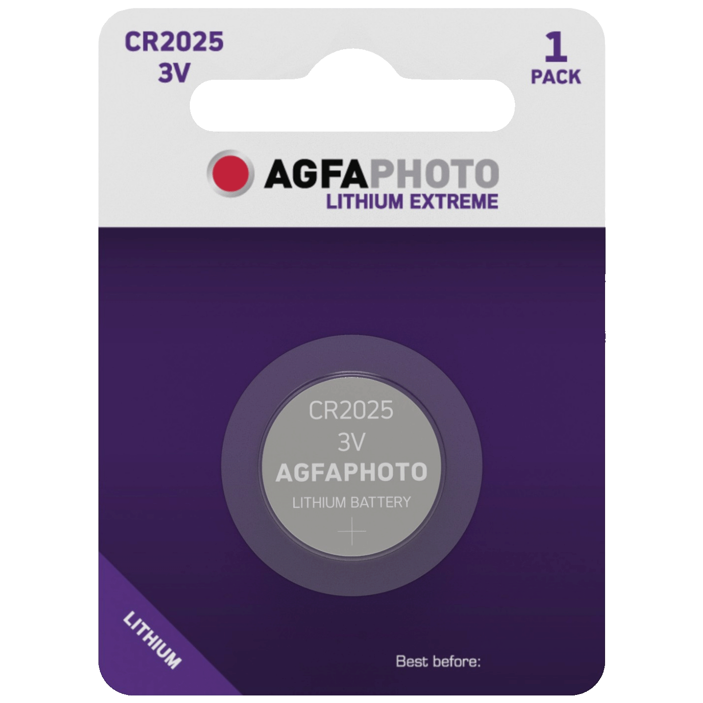 AgfaPhoto Baterija litijska, CR2025, 3V, dugmasta, blister 1 kom - CR2025 B1