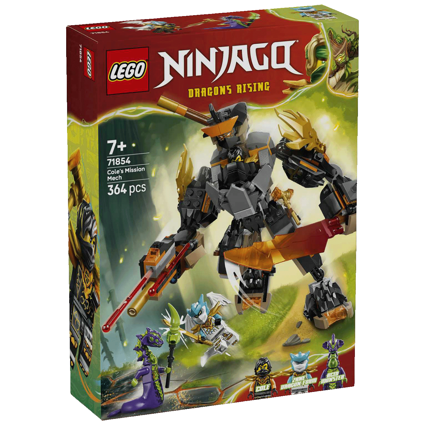 Lego Coleov robot za misije i zmajski Zane, LEGO Ninjago - Coleov robot i zmajski Zane