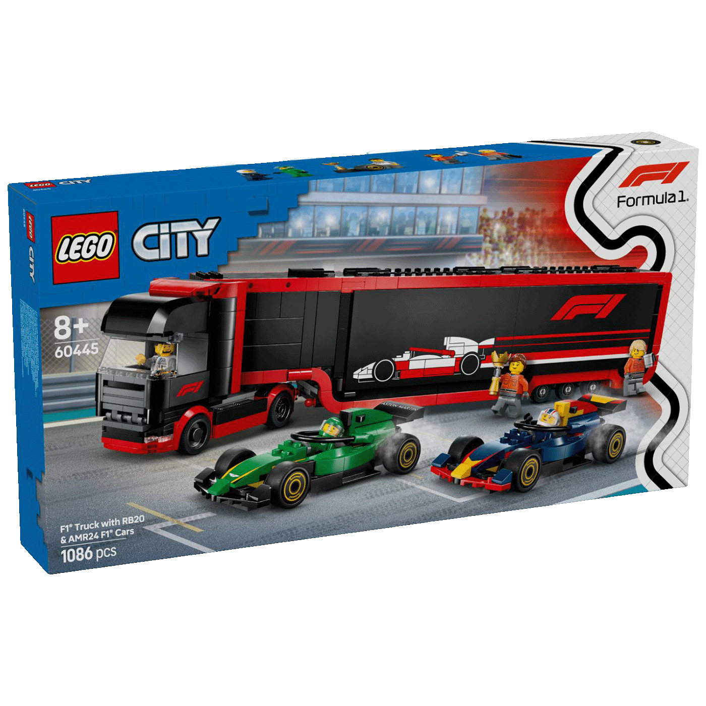 Lego Kamion za F1® s autima RB20 i AMR24, LEGO City - Kamion za F1 s autima RB20 i AMR24